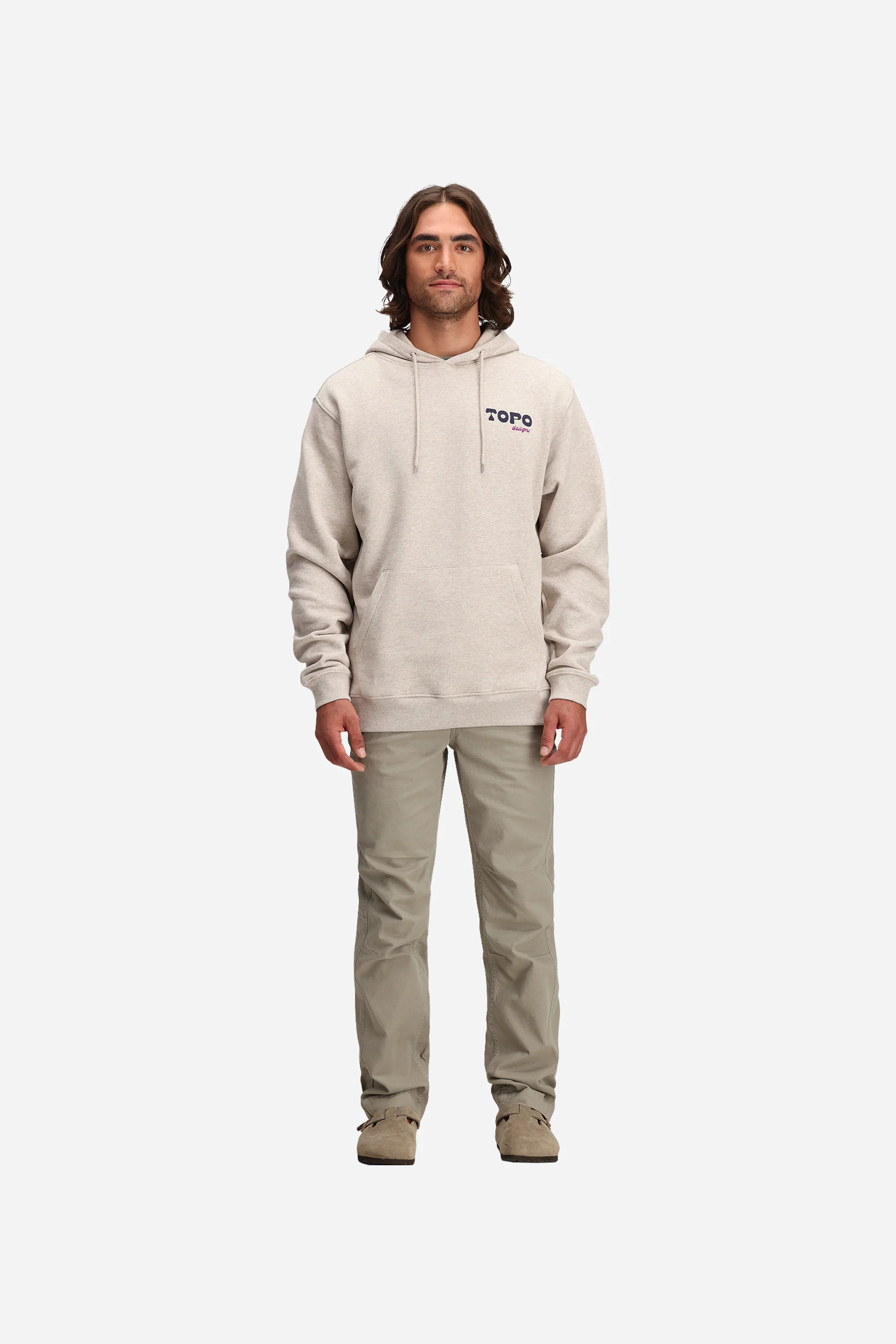 Alpine High Hoodie Unisex Heat Waves Oatmeal Heather - Image 3