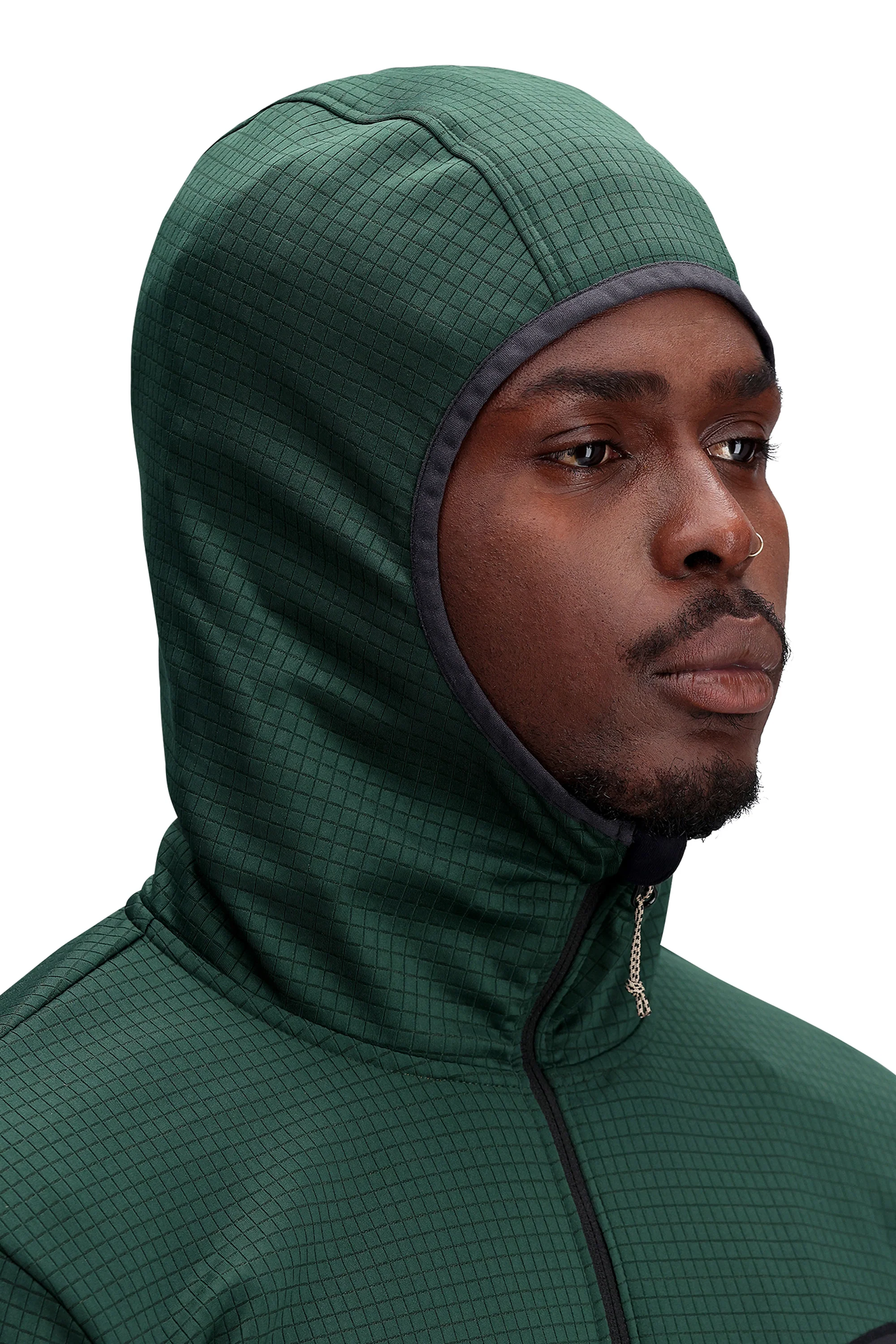 Global Midlayer Hoodie Mens Forest - Image 3