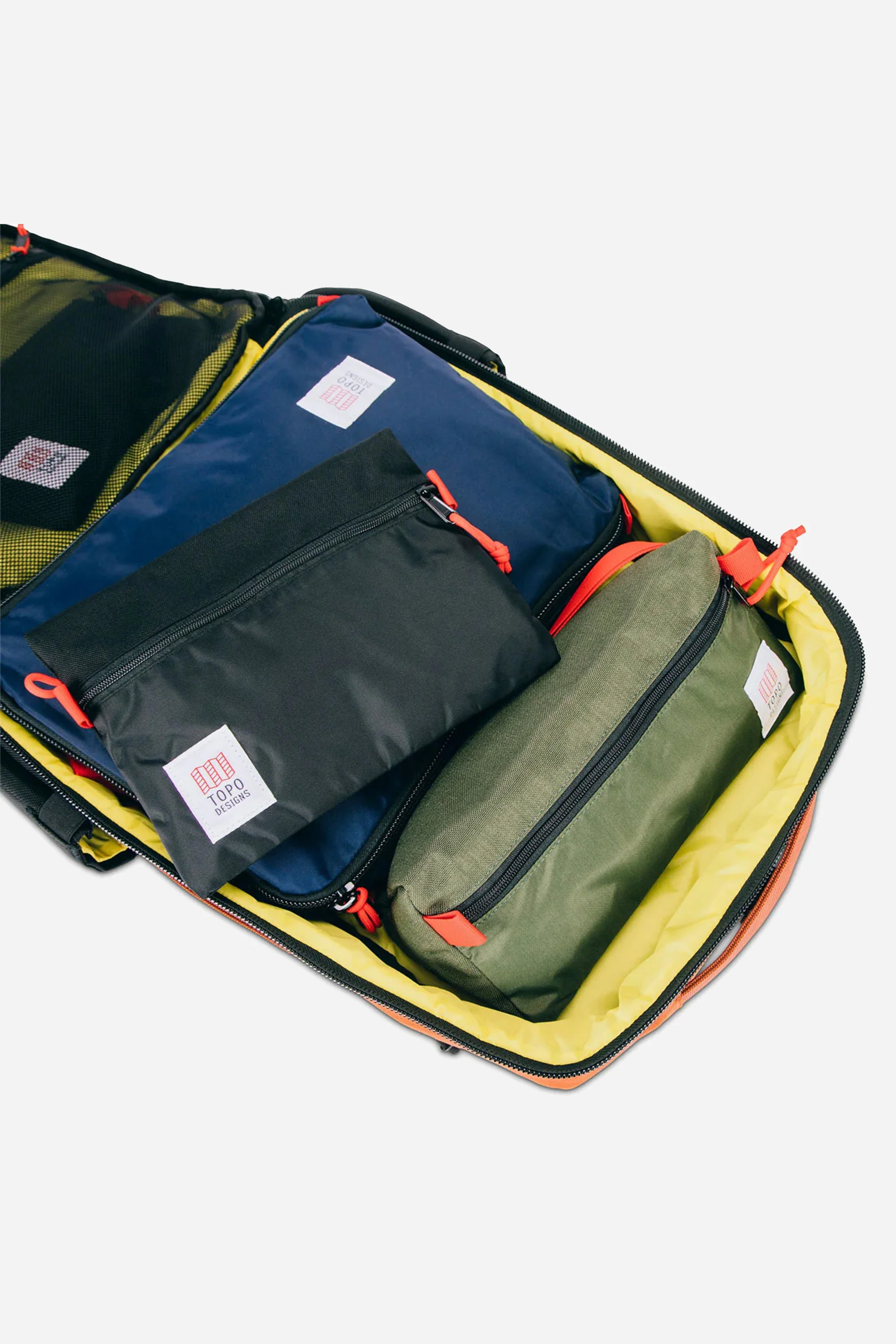 Global Travel Bag 30L Dark Denim/Burgundy - Image 4