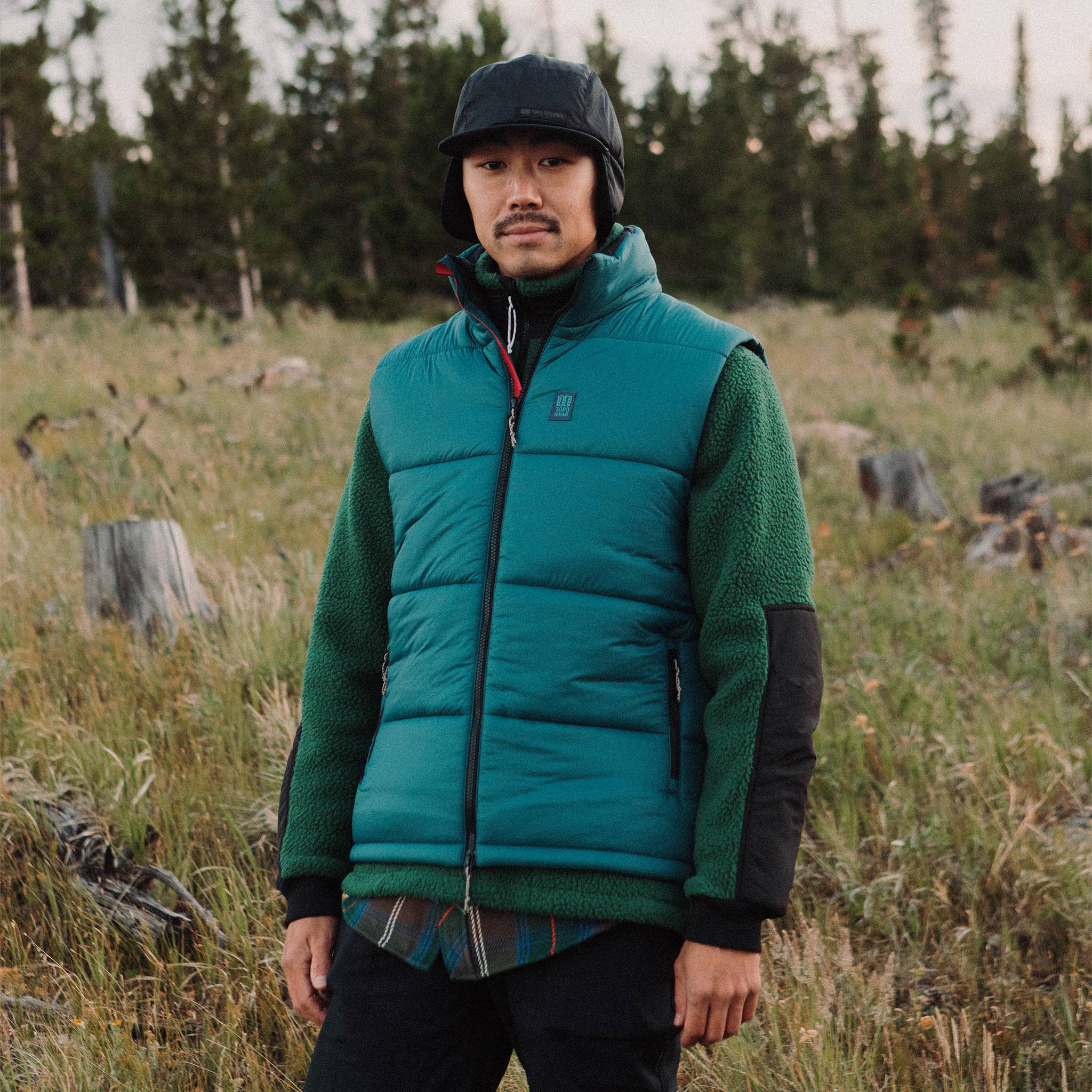 Mountain Puffer Vest M Pond Blue - Image 3