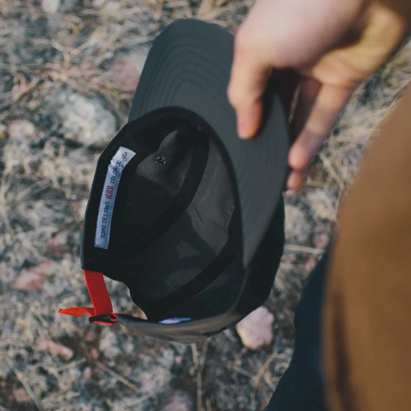 Nylon Camp Hat  Black - Image 7