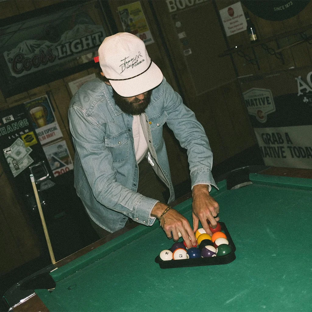 Corduroy Trucker Hat Topo Script Bone White - Image 3
