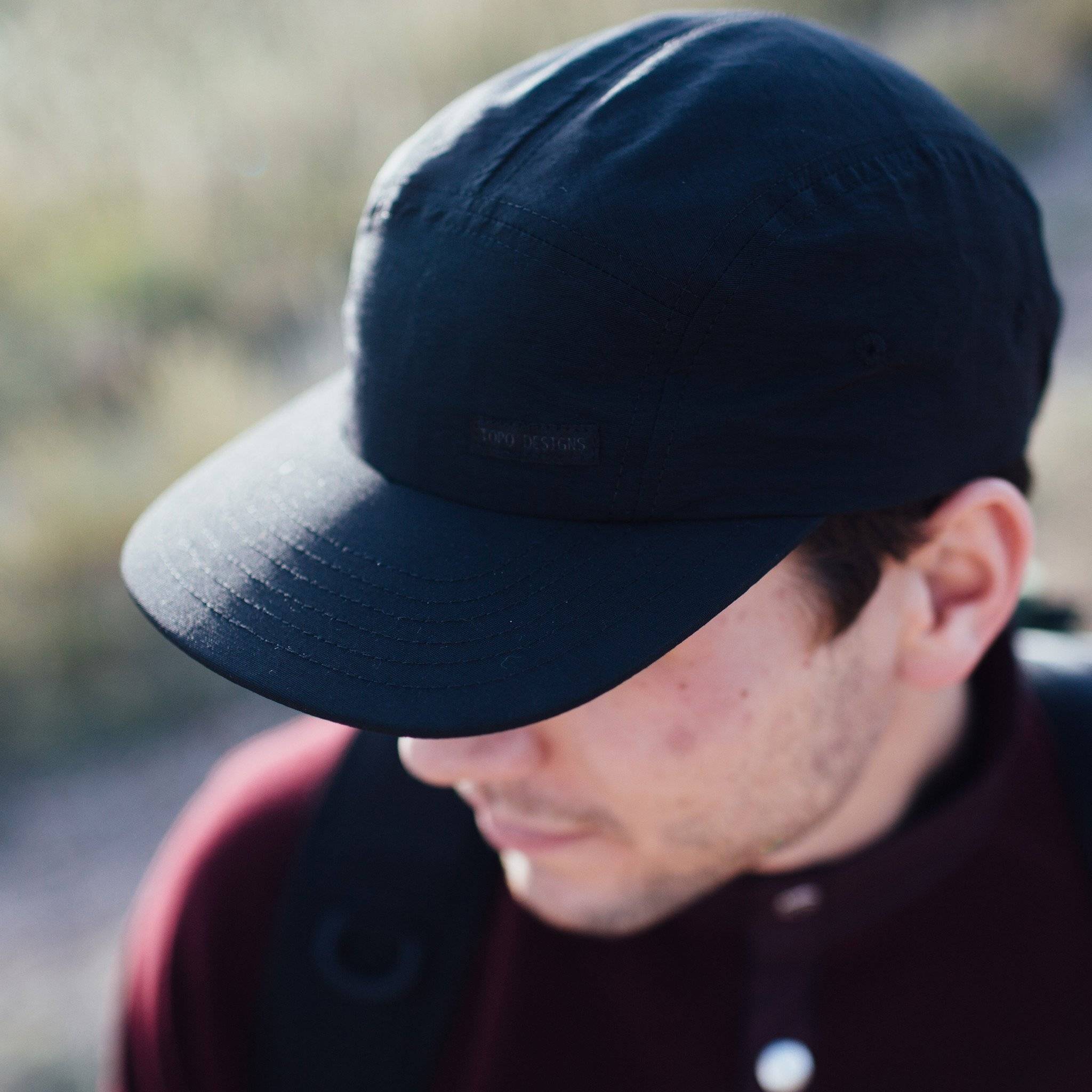 Nylon Camp Hat  Black - Image 3
